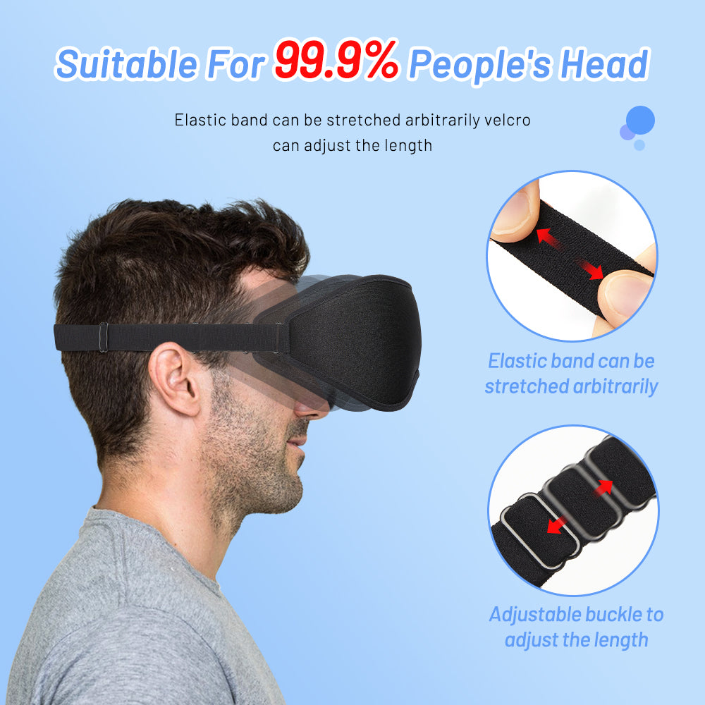 Adjustable 3D Ergonomic Memory Foam Sleep Mask